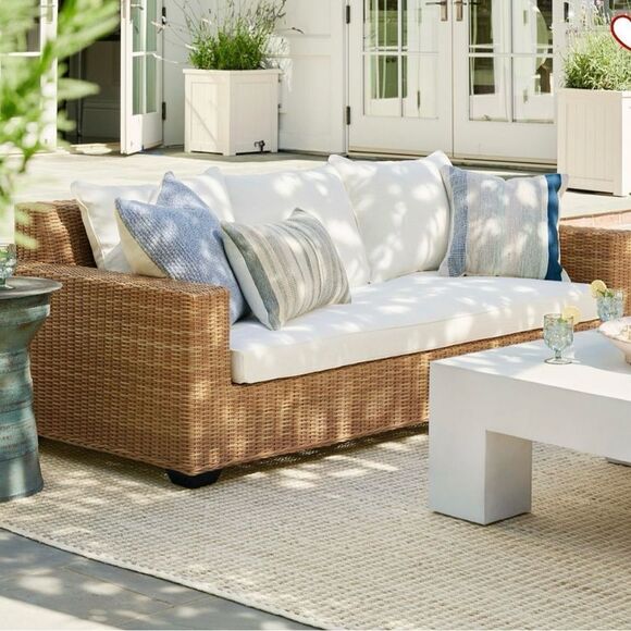 Pottery Barn Torrey Square Arm Outdoor Sofa Cushion Cover (86") - Picture 1 of 12